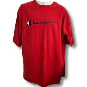 Champion Red T-Shirt. Tag says XLT. Measures like XXL. EUC